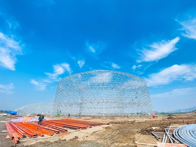 肥東橋頭集鎮(zhèn) 總投資16億元農(nóng)業(yè)溫室項(xiàng)目如火如荼建設(shè)中